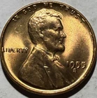 1955 S Lincoln Wheat Cent - BU RD MS - Z12
