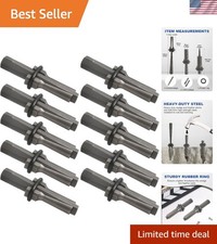 10 Pack 3/4 Rock Splitting Wedges and Feather...