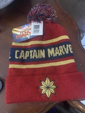 Marvel Captain Marvel Beanie Cap NWT One Size