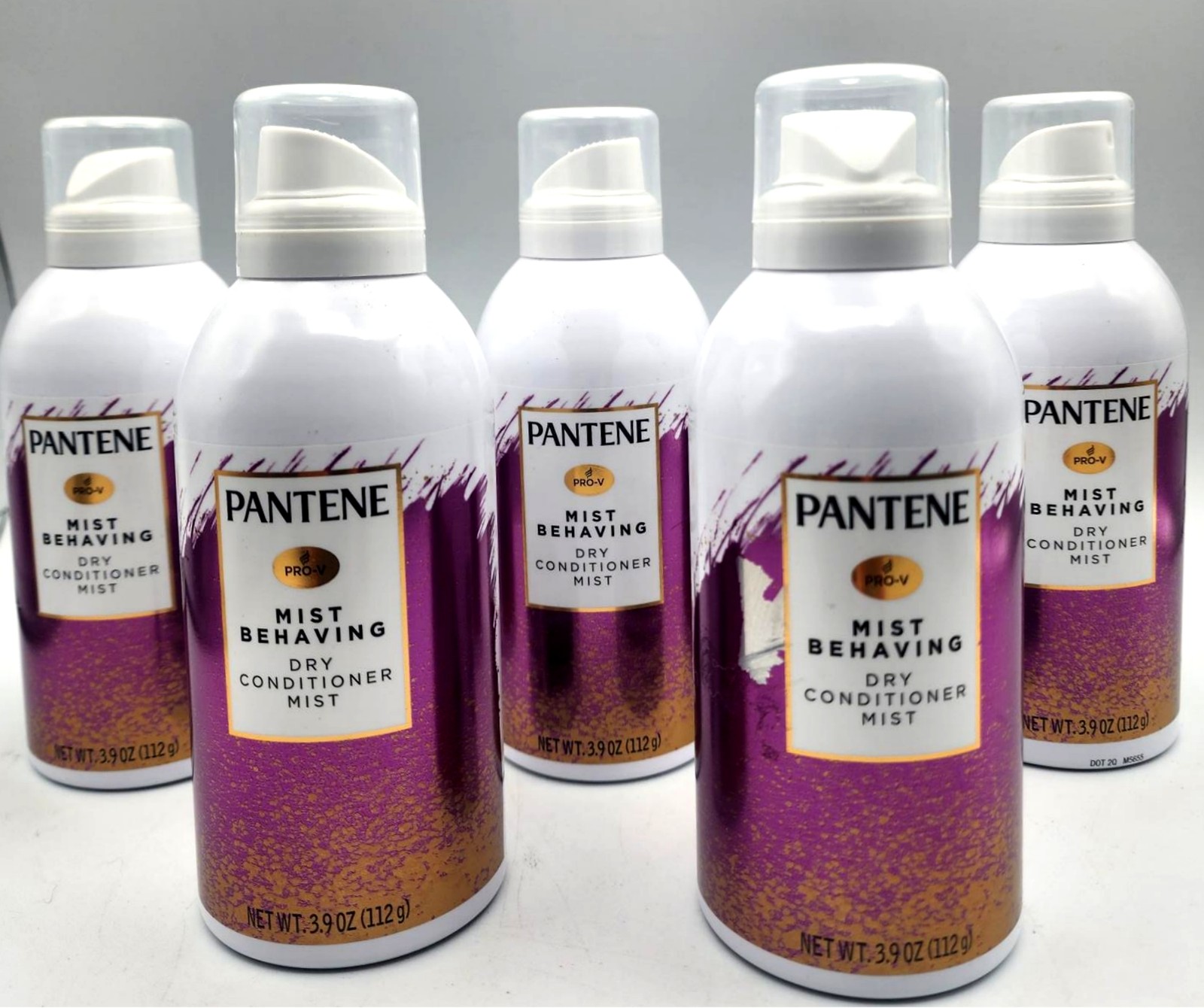 5 Pantene Pro V MIST BEHAVING DRY CONDITIONER 3.9 oz ea Spra