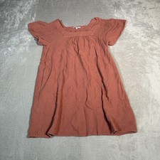 Madewell Dress Womens Small Pink Lightspun Butterfly Square Neck Mini Coastal