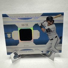 2024 Panini National Treasures Game Gear Swatches Connor Norby  Holo Silver /25 