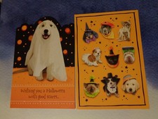 Lot of 4 Hallmark halloween greeting cards 85