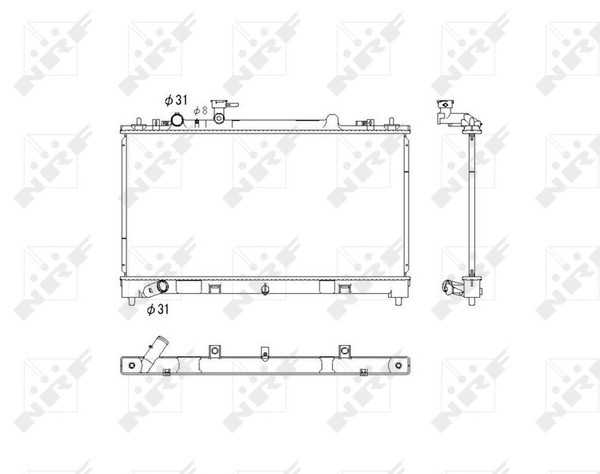 1X NRF 53752 KüHler MotorküHlung FüR Mazda-image