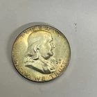 1957 Philadelphia Silver Ben Franklin Half Dollar Full bell lines!!! Hot hot