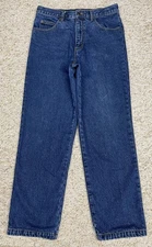 Guide Gear Jeans Men's 34x32 Blue Flannel Lined Straight Leg Plaid Warm Pants