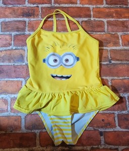 Universal Studios Girls One Pc Swimsuit Sz 6 Minions