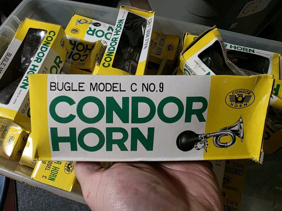 De colección Nuevo de Lote Antiguo Condor Horn Bicicleta Clásica Fuerte Apretar Bombilla Corneta Modelo C No 9 #2 Foto 2 de 4