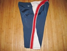 NIKE Swimsuit JAMMER Size 34 Polyester SWIM Suit NAVY BLUE RED and WHITE