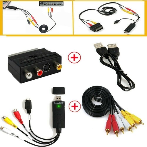 USB Audio Video Grabber Digitalisierung Videoschnitt Konverter Adapter VHS- K6T3 - Bild 4 von 13