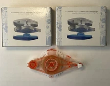 Lot of 2 Creative Memories FROSTED SEGMENTS Tape Runner Refills + 1 Partial Max