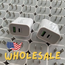 For iPhone 17 16 15 11 20W Fast Charger Block USB Type C Wall Power Adapter Lot