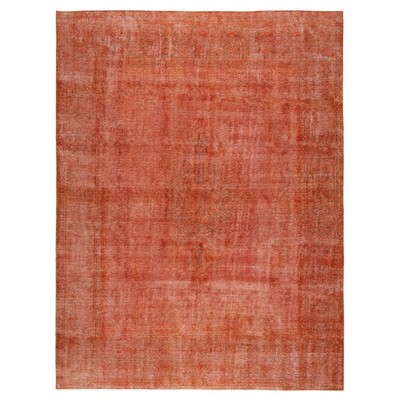 Vintage 382x288 cm Handgeknüpfter Orientteppich Carpet Rug Modern Orange