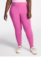 Terra  Sky Plus High Rise Ankle Fitted Core Leggings 27  Mauve Pink 1X 16W-18W