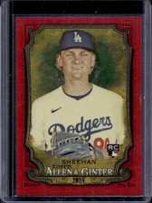 2024 Topps Allen & Ginter Emmet Sheehan Chrome RC Red Refractor #/5 Dodgers