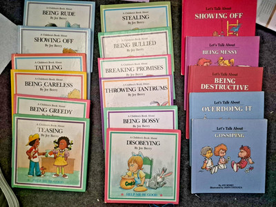 Lot of 17 Lets Talk About & Help Me Be Good Hardcover Books by Joy Berry
