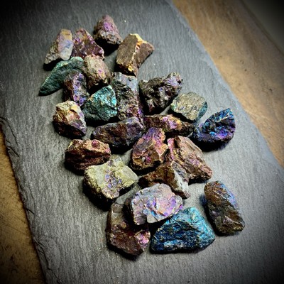 Peacock Ore Freeform Pocket Stone