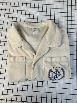Rhuigi Puma Collared Button Up Shirt Cream NYC Embroidery Logo Creator Of Rude - Image 1 of 4