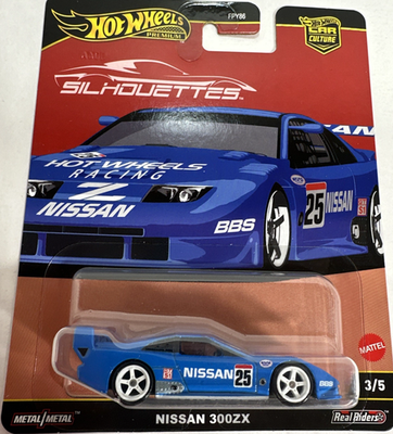 #ad Nissan 300ZX Blue Hot Wheels Car Culture Silhouettes #3of5 New in Package Racing $6.95