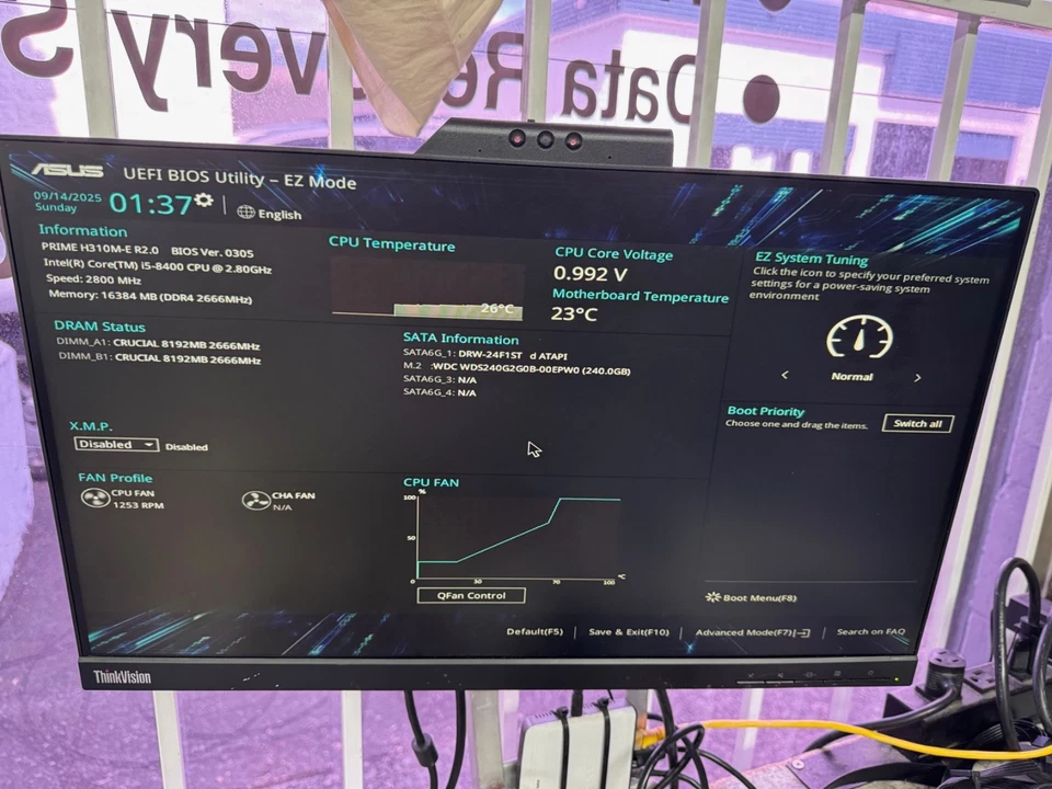 Asus Prime H310M-E R2.0 LGA 1151 8/9th Gen MOTHERBOARD w I/O Shield Fully Tested - Image 2 of 2