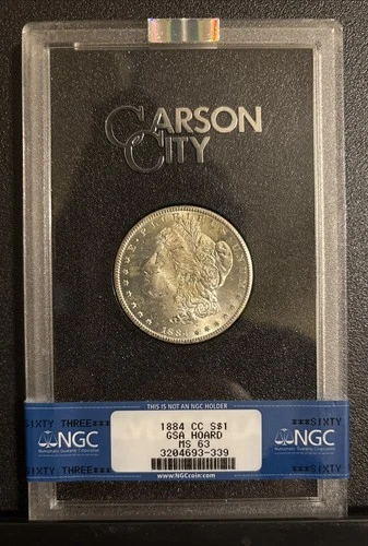1884-CC Carson City GSA Morgan Silver Dollar NGC MS63