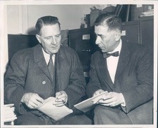 1959 Photo Henry Smith Office Boston Attorney Business Men Suit Tie Workers