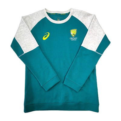 Asics Australian Cricket Team Crew Neck Jumper Men s Medium As New Condition
