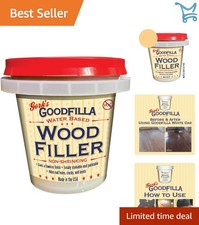 Wood Filler Polymer 8oz Stainable Sandable Non-Toxic Zero Waste for Repair Craft