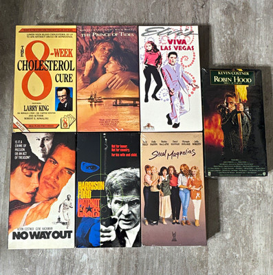 Factory Sealed VHS Movie Lot of 7 Warner MGM Paramount Elvis Robin Hood Costner
