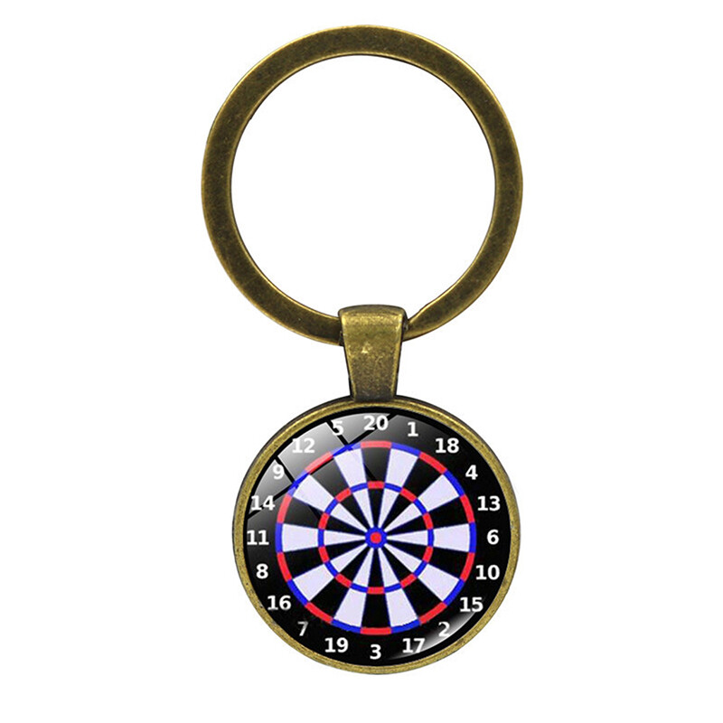 Fashion Dart Target Pendant Keychain Digital Target Keychain Car Pend_h