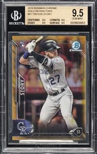 2016 BOWMAN CHROME GOLD REFRACTORS (17/50) #57 TREVOR STORY BGS 9.5