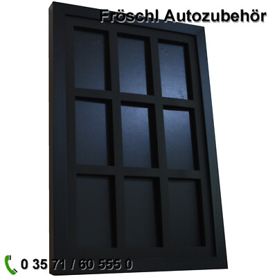 9 Card Trading Card Frame Display Kartenrahmen für PSA Slabs Black ##