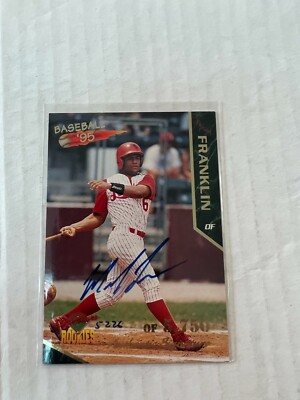 Micah Franklin 1995 Signature Rookies Rookie Auto #20 #5226/5,750