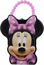 Minnie Mouse Face Purse Tin Lunch Box 11 x 7.5 x 3 inches