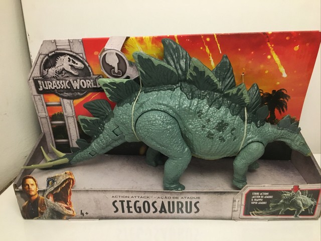 jurassic world action attack stegosaurus
