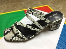 Women’s “Nine west” Mace Strappy Dress Sandals, Size 7M, Snake Print taupe multi