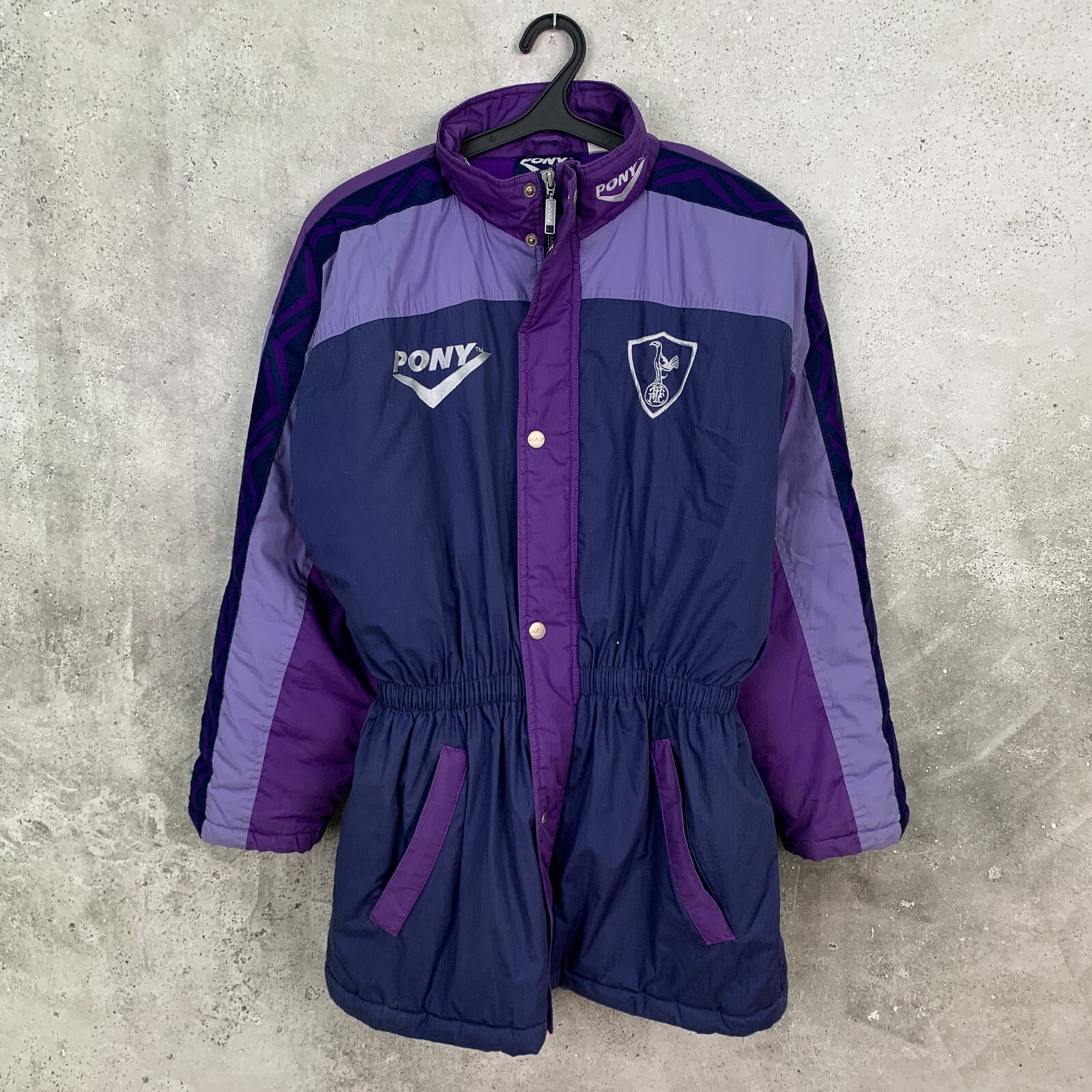 GIACCA DA ALLENAMENTO TOTTENHAM HOTSPUR 1995 1996 1997 PONY PANCA CAPPOTTO TAGLIA S