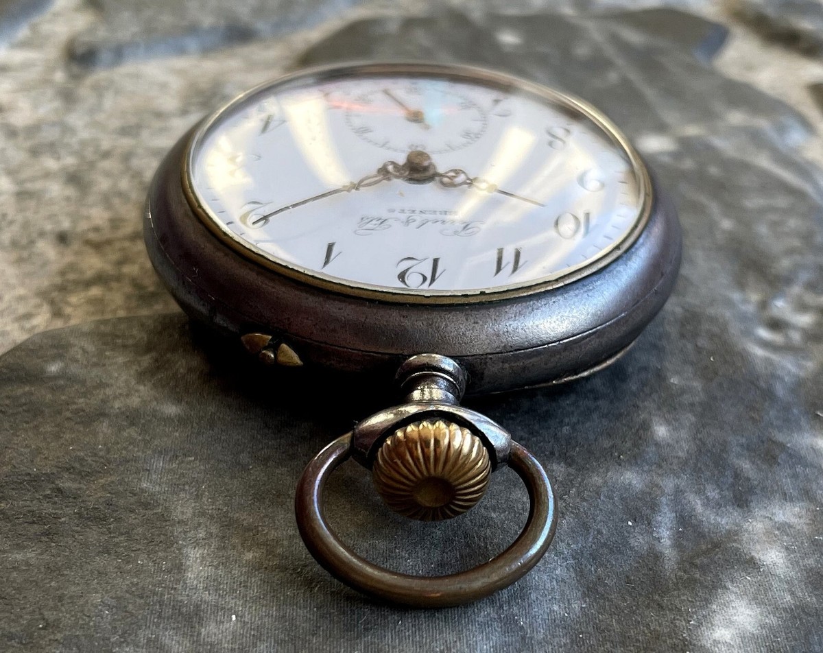 ✩ Antique Perret & Fils Brenets old pocket watch | eBay