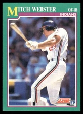 1991 Score #594 Mitch Webster