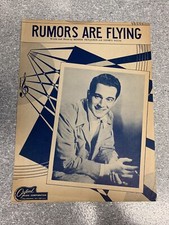 Rumors Are Flying Bennie Benjamin George Weiss Vintage Sheet Music
