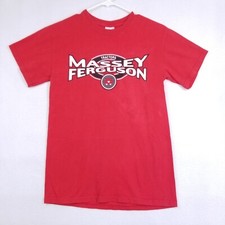 Massey Ferguson Men's Red T-Shirt Tractor Crew Neck Size Small Short Sleeve