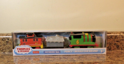 Thomas & Friends Motorized Percy & Brake Car Bruno Set NEW