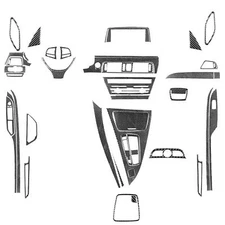 58Pcs Carbon Fiber Kits Full Interior Trim For BMW 6 Series M6 F12 F13 F06 11-18