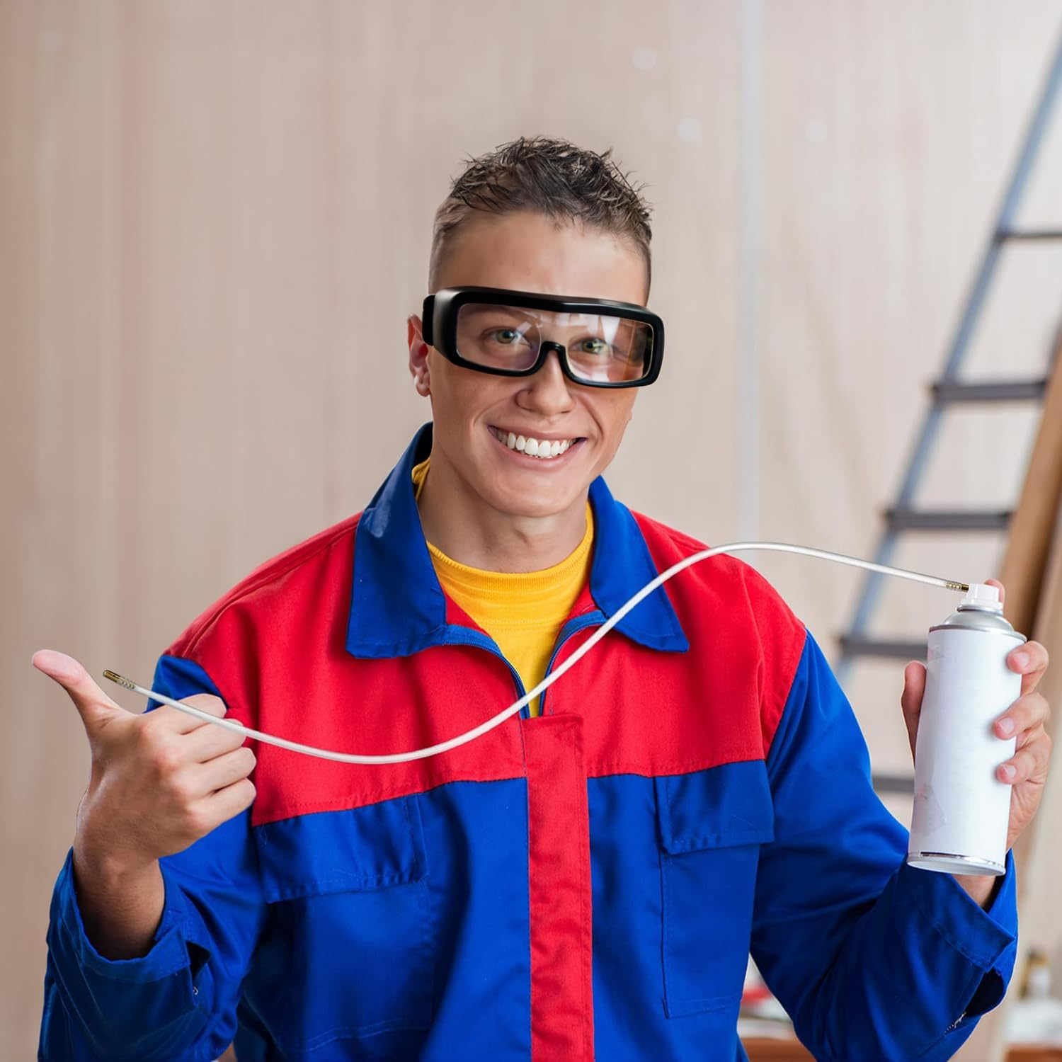 3 Pcs Aerosol Can Extension 360Side Spray Nozzle Set, 22In Hose