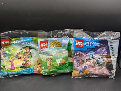Lego Polybag Lot Disney Animal Crossing City 30671 30662 30663 Lot Of 3 Sealed