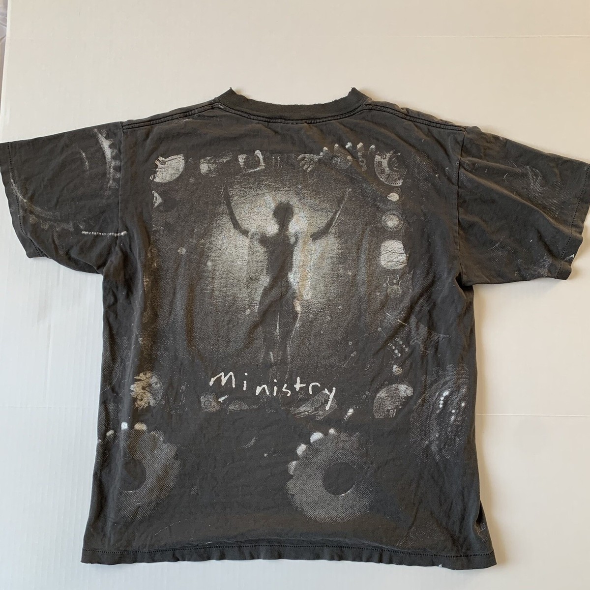 トップス 90's MINISTRY PSALM 69 BROCKUM L 1991 Band Tees × Brockum × Vintage 90s Ministry Psalm 69 Tee