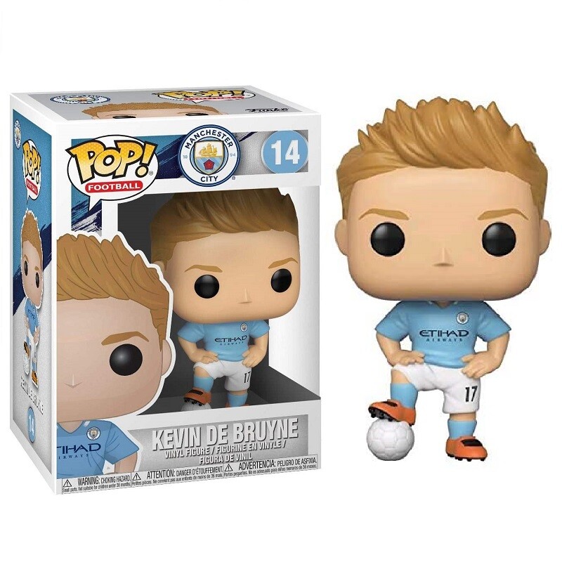 Funko Pop Football Manchester City - Kevin De Bruyne 14 Vinyl Figure Statua 9 Cm