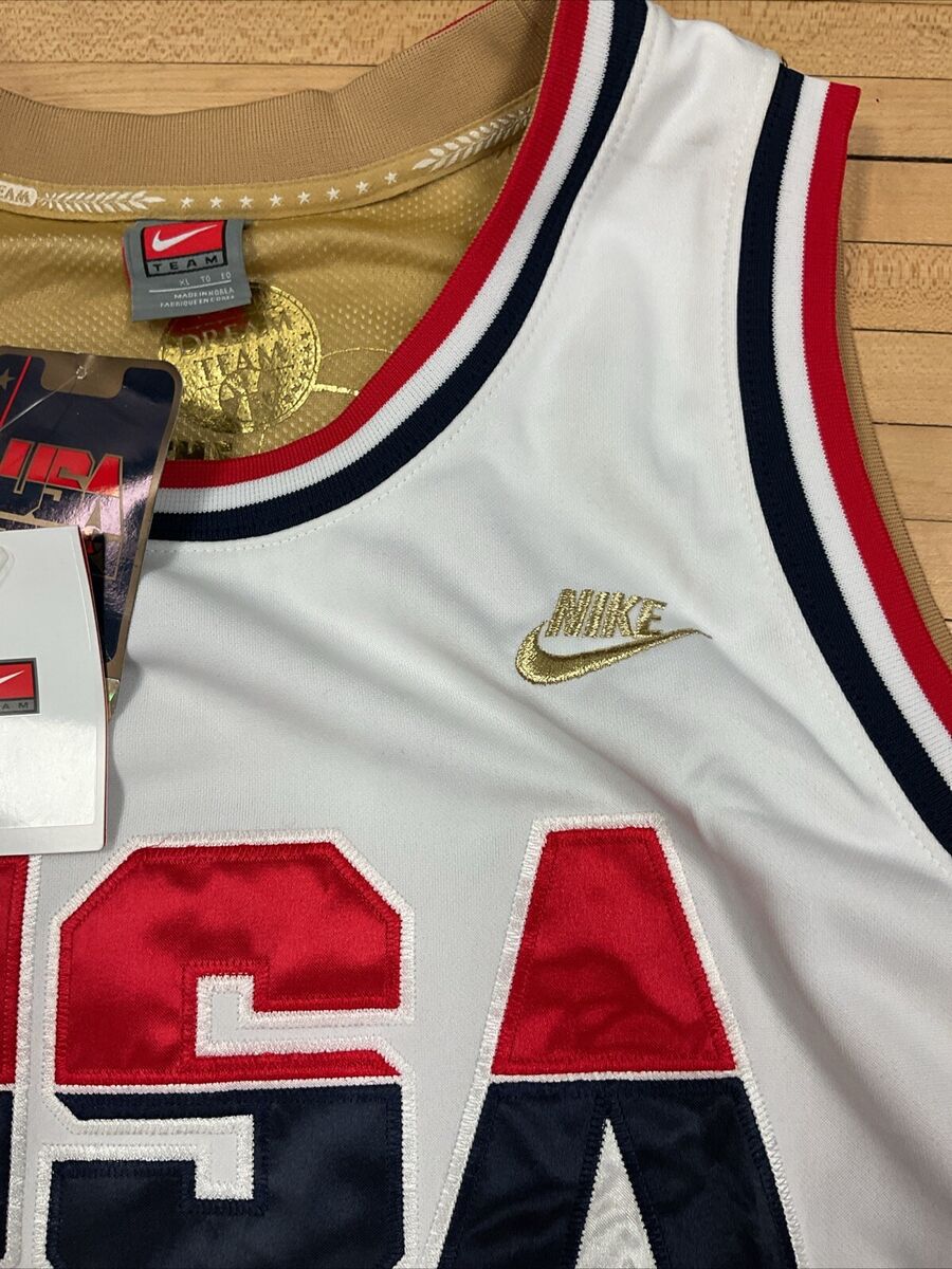 Vintage Nike USA Basketball Michael Jordan Dream Team White Vintage Nike USA Basketball Michael Jordan Dream Team White