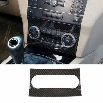 For Benz GLK 2009-2011 2012 ABS Carbon Fiber Air Conditioning Switch Panel Trim
