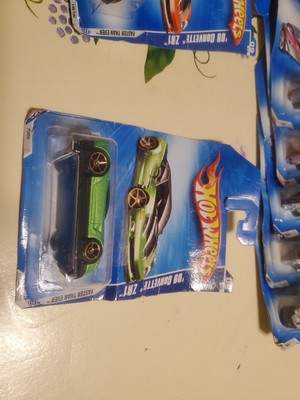 Hot Wheels '09 Corvette C6 ZR1 Faster Than Ever green Won't Last Hurry Rush 